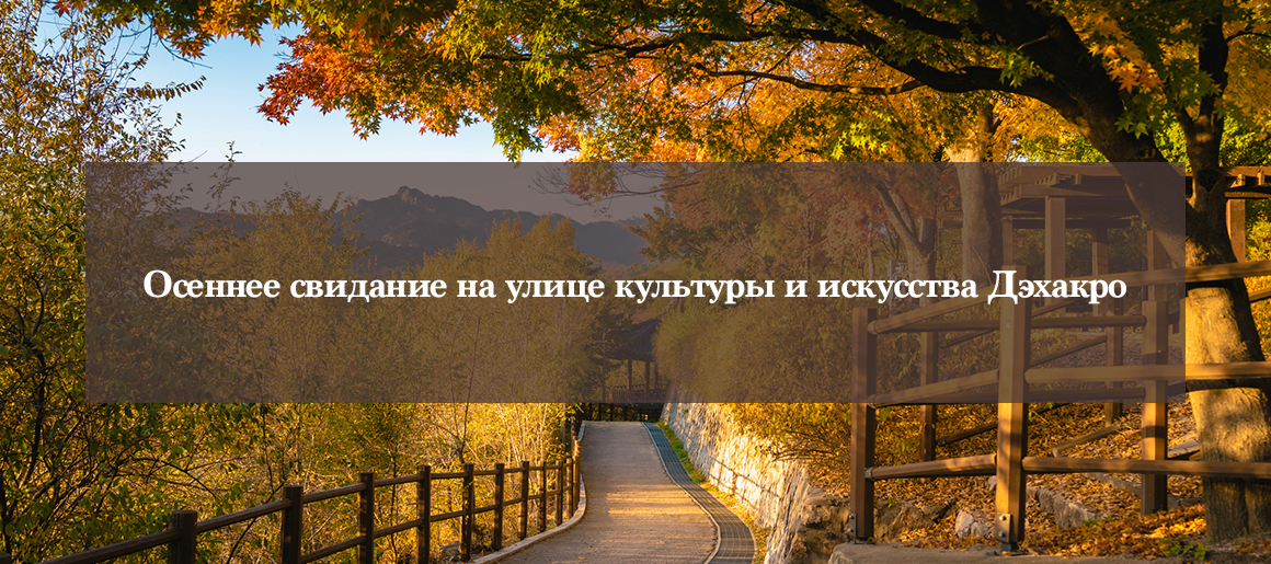 Осеннее свидание на улице культуры и искусства Дэхакро