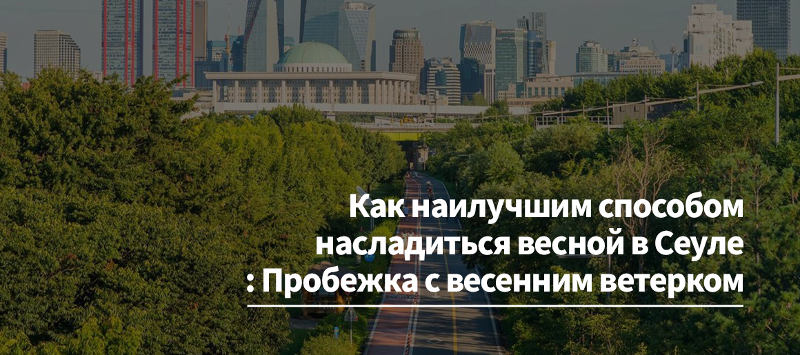 Как наилучшим способом насладиться весной в Сеуле: Пробежка с весенним ветерком