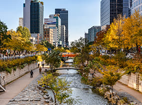 Ручей Чхонгечхон (Cheonggyecheon Stream)