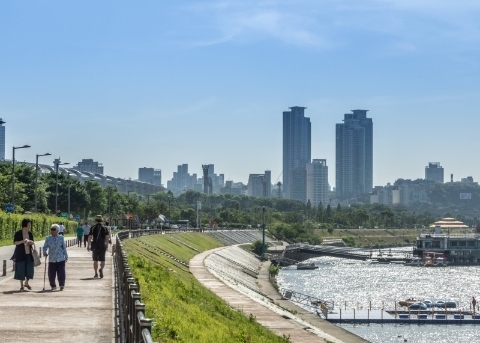 Парк Ханган в районе Чамсиль (잠실 한강공원)